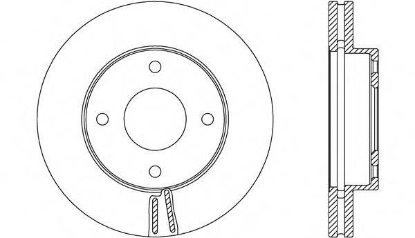 OPEN PARTS BDA269320 гальмівний диск