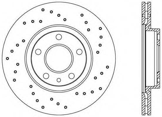 OPEN PARTS BDRS166425 гальмівний диск