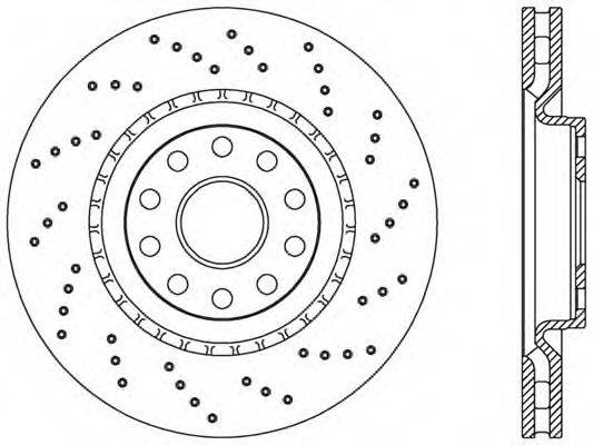 OPEN PARTS BDRS174125 гальмівний диск