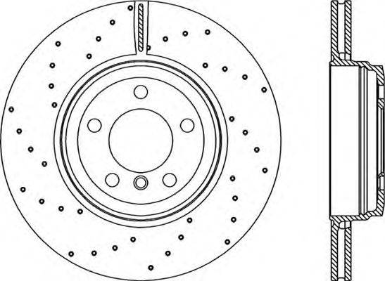 OPEN PARTS BDRS222225 гальмівний диск