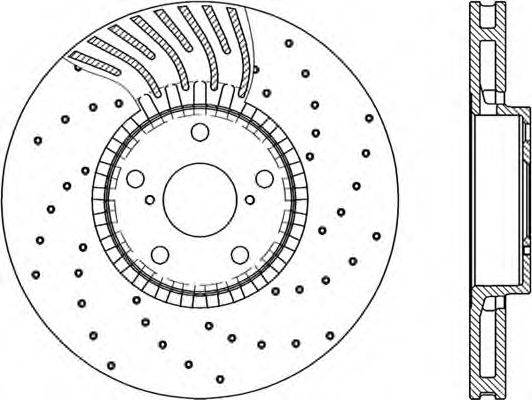 OPEN PARTS BDRS228525 гальмівний диск