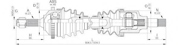 OPEN PARTS DRS617700 Приводний вал