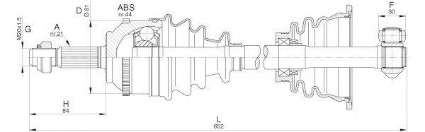 OPEN PARTS DRS629500 Приводний вал