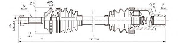 OPEN PARTS DRS637100 Приводний вал