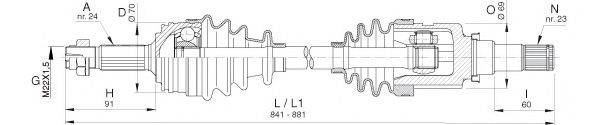 OPEN PARTS DRS639300 Приводний вал