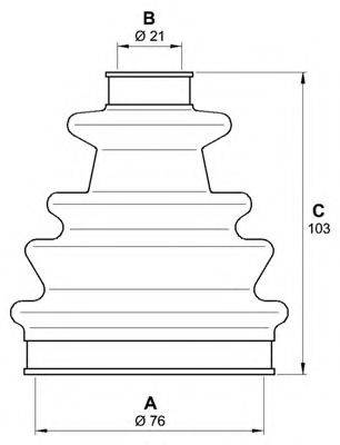 OPEN PARTS SJK700800 Комплект пильника, приводний вал