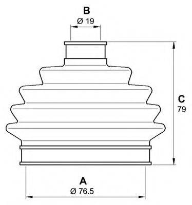 OPEN PARTS SJK701900 Комплект пильника, приводний вал