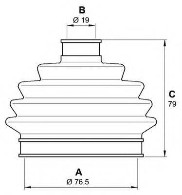 OPEN PARTS SJK702100 Комплект пильника, приводний вал