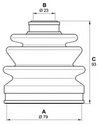 OPEN PARTS SJK703500 Комплект пильника, приводний вал