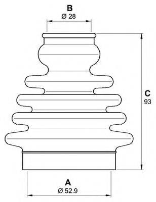 OPEN PARTS SJK708200 Комплект пильника, приводний вал