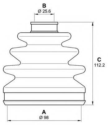 OPEN PARTS SJK709300 Комплект пильника, приводний вал