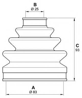 OPEN PARTS SJK710000 Комплект пильника, приводний вал