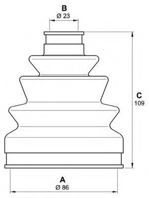 OPEN PARTS SJK711100 Комплект пильника, приводний вал