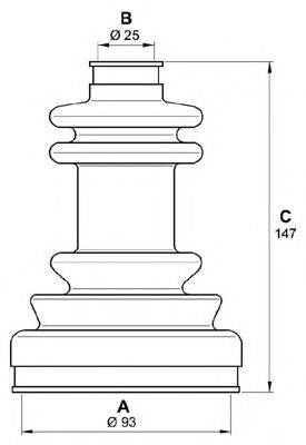 OPEN PARTS SJK714600 Комплект пильника, приводний вал