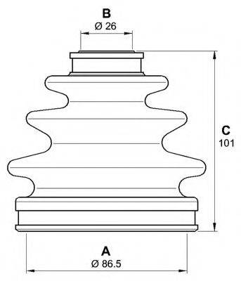 OPEN PARTS SJK715200 Комплект пильника, приводний вал