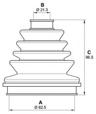 OPEN PARTS SJK715900 Комплект пильника, приводний вал