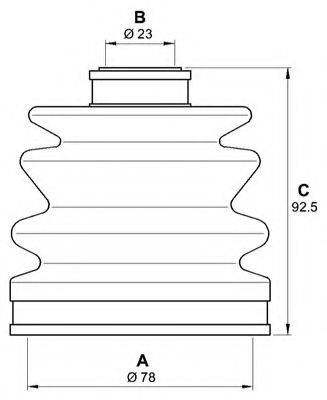 OPEN PARTS SJK716800 Комплект пильника, приводний вал