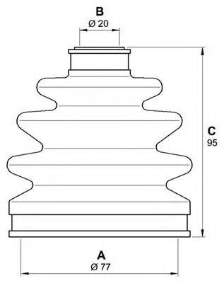 OPEN PARTS SJK717800 Комплект пильника, приводний вал