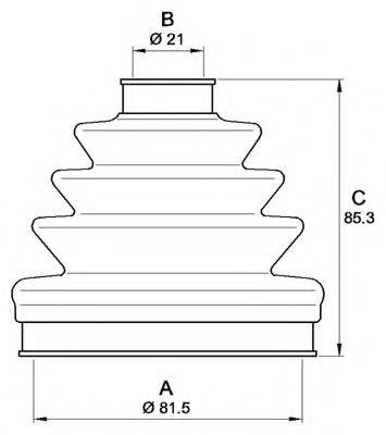 OPEN PARTS SJK719500 Комплект пильника, приводний вал