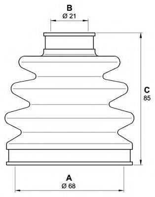 OPEN PARTS SJK720400 Комплект пильника, приводний вал