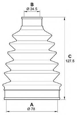 OPEN PARTS SJK721700 Комплект пильника, приводний вал