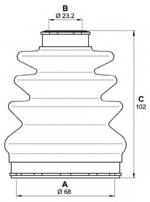 OPEN PARTS SJK722000 Комплект пильника, приводний вал