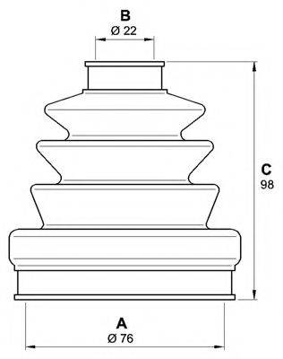 OPEN PARTS SJK722700 Комплект пильника, приводний вал