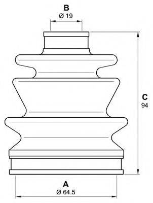 OPEN PARTS SJK725600 Комплект пильника, приводний вал