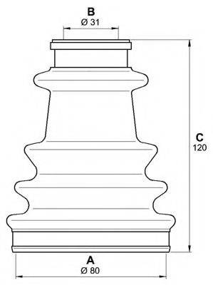 OPEN PARTS SJK725900 Комплект пильника, приводний вал