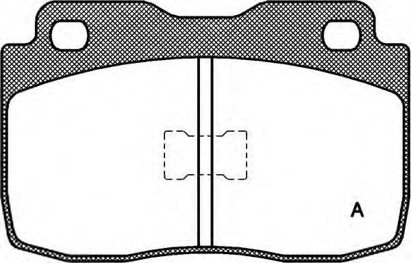 OPEN PARTS BPA011400 Комплект гальмівних колодок, дискове гальмо