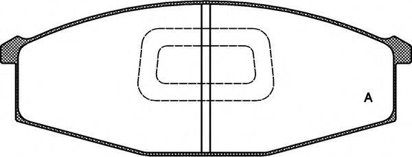 OPEN PARTS BPA012910 Комплект гальмівних колодок, дискове гальмо