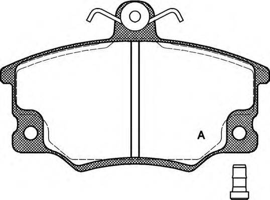 OPEN PARTS BPA014614 Комплект гальмівних колодок, дискове гальмо