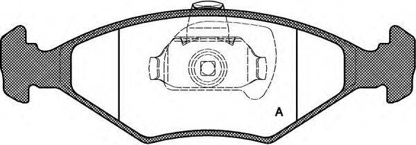 OPEN PARTS BPA028140 Комплект гальмівних колодок, дискове гальмо