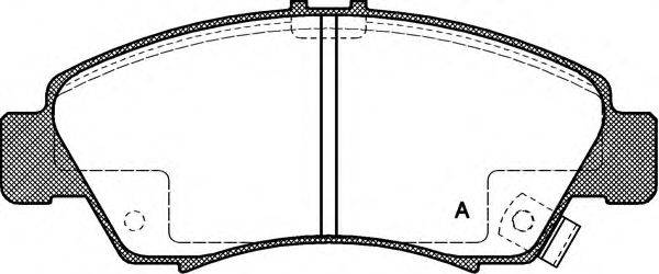 OPEN PARTS BPA041902 Комплект гальмівних колодок, дискове гальмо