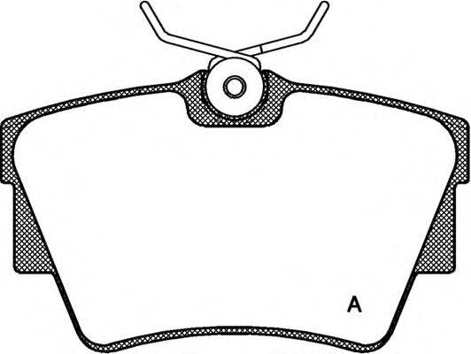 OPEN PARTS BPA059130 Комплект гальмівних колодок, дискове гальмо