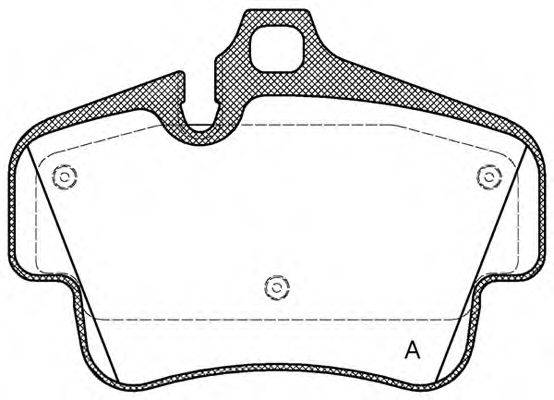 OPEN PARTS BPA077330 Комплект гальмівних колодок, дискове гальмо