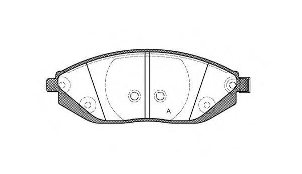 OPEN PARTS BPA147202 Комплект гальмівних колодок, дискове гальмо