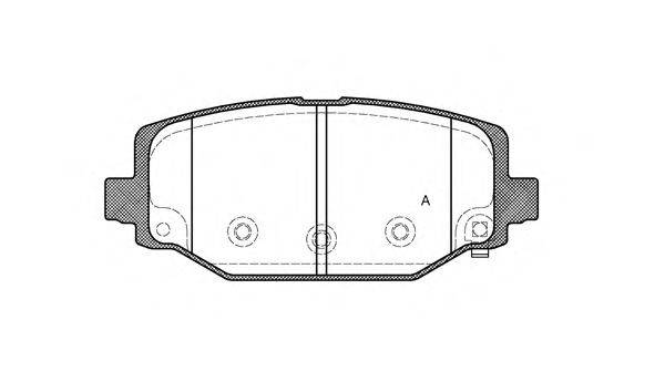 OPEN PARTS BPA148304 Комплект гальмівних колодок, дискове гальмо