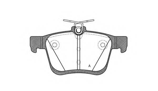 OPEN PARTS BPA151600 Комплект гальмівних колодок, дискове гальмо