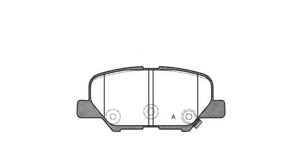 OPEN PARTS BPA153602 Комплект гальмівних колодок, дискове гальмо