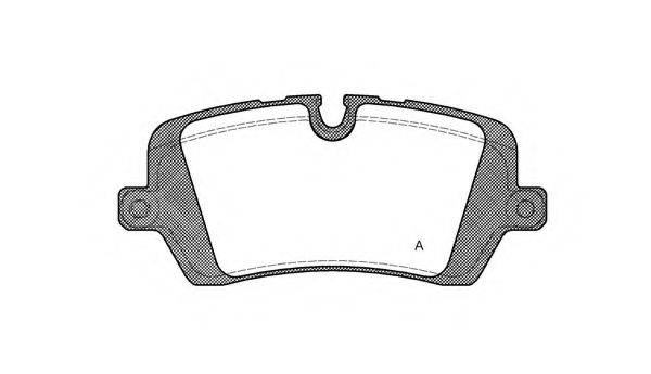 OPEN PARTS BPA154100 Комплект гальмівних колодок, дискове гальмо