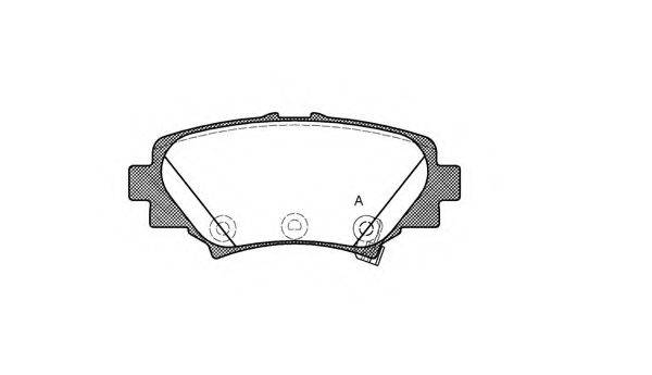 OPEN PARTS BPA157002 Комплект гальмівних колодок, дискове гальмо