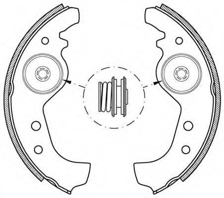 OPEN PARTS BSA200100 Комплект гальмівних колодок