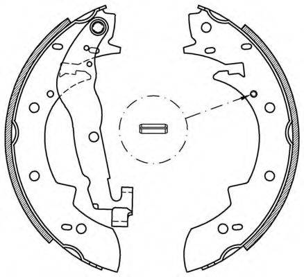 OPEN PARTS BSA200700 Комплект гальмівних колодок