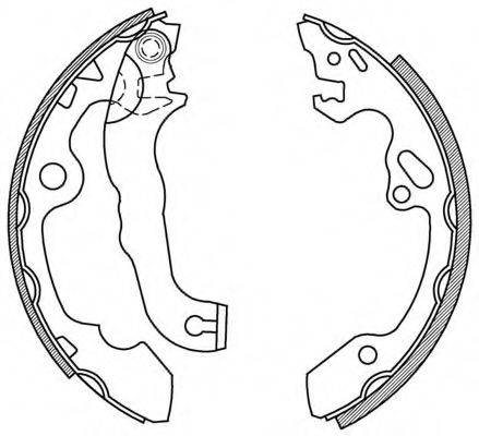 OPEN PARTS BSA200800 Комплект гальмівних колодок