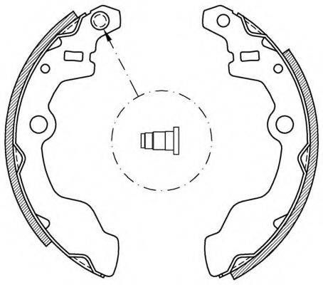 OPEN PARTS BSA201800 Комплект гальмівних колодок