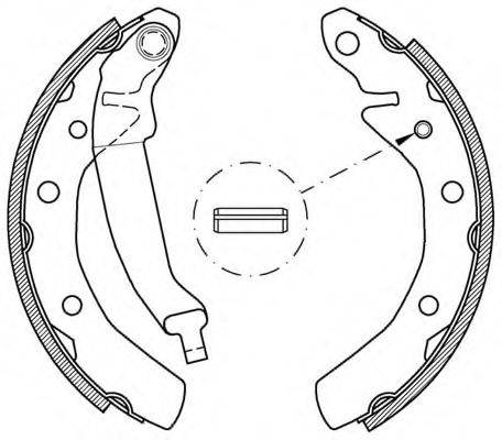 OPEN PARTS BSA203200 Комплект гальмівних колодок