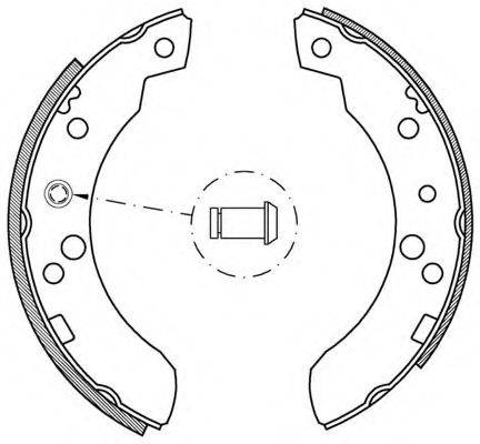 OPEN PARTS BSA204900 Комплект гальмівних колодок