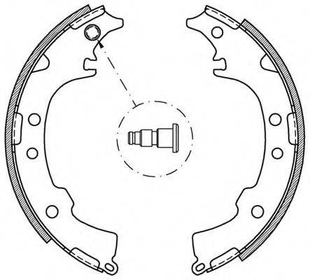 OPEN PARTS BSA205300 Комплект гальмівних колодок