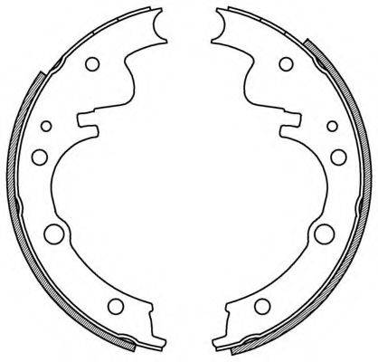 OPEN PARTS BSA205800 Комплект гальмівних колодок